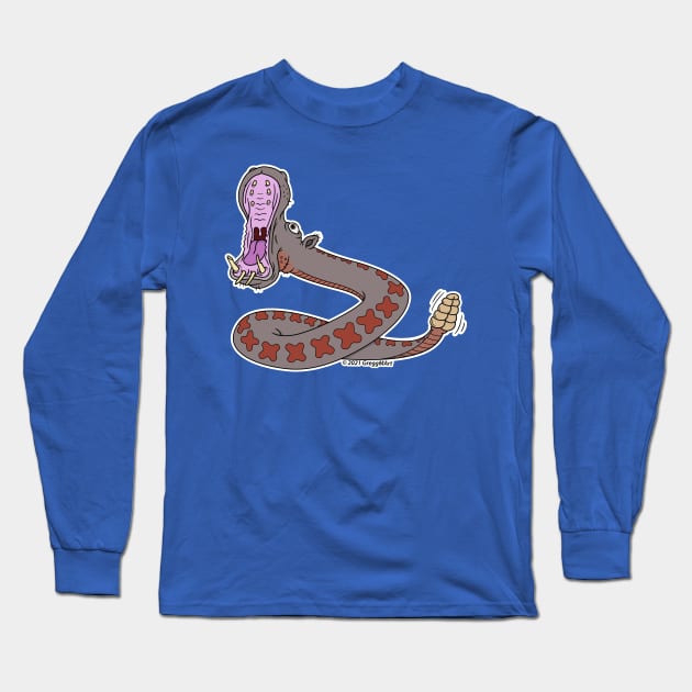 Hippo Snake Long Sleeve T-Shirt by Gregg.M_Art